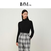 尹默 IMM尹默官方女装山羊绒半高领修身收腰毛针织衫 ILDD31904