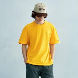 Champion 刺绣同色小C logo圆领短袖T恤