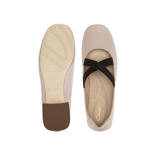 Clarks其乐 Daiss30 Soft 羊皮复古方跟玛丽珍女鞋