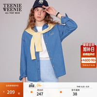 TEENIE WEENIE 复古丹宁衬衫 中蓝色 S