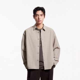移动端：杰克琼斯 男士泡泡纱短袖衬衫