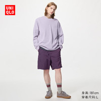 优衣库 482937 尼龙工装短裤 灰紫色 XS