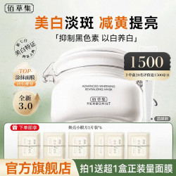 佰草集 新七白大白泥面膜美白提亮淡斑补水保湿涂抹式面膜送女友 大白泥面膜500g