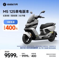 九号 M5 125 锂电池 幻影银 电动摩托车