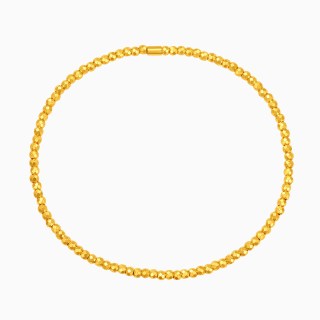 移动端：潮宏基 5G工艺足金蹦迪珠手链