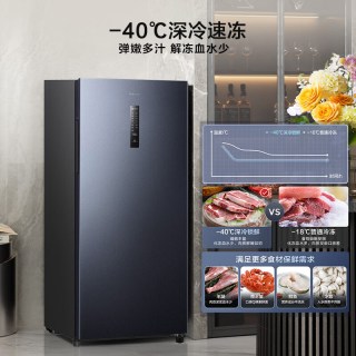 海信 156L立式冰柜家用小冰箱风冷藏冷冻两用无霜一级能效净味除菌