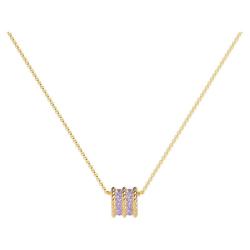 APM Monaco Cordage Pavé Lilas 密镶扭纹项链