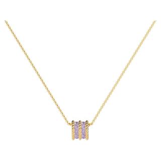 APM Monaco Cordage Pavé Lilas 密镶扭纹项链