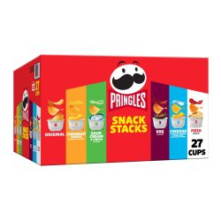 Pringles 薯片迷你杯装多口味零食包 办公室学生便携 27杯