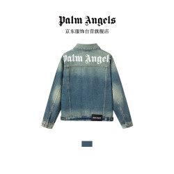 Palm Angels 情侣装牛仔外套夹克秋冬新款宽松潮牌上衣 蓝色 XS