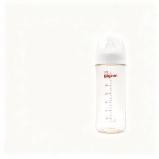 贝亲 PPSU宽口径自然实感防胀气奶瓶330ml L号奶嘴 6个月+ AA193