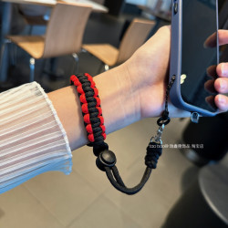 潮流编织手腕绳手机壳挂绳短款个性耐用相机防丢结实手拎吊绳挂件