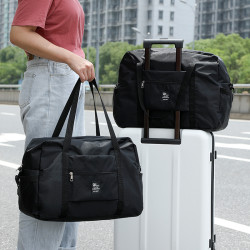 日系可折叠收纳袋防水衣物整理包便携大容量行李箱上套拉杆旅行袋
