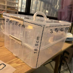 特大双层乐高盒珠子收纳盒乐高多层收纳