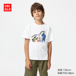优衣库 疯狂动物城印花 儿童T恤 140