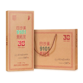 白沙溪正宗9101青砖茶30周年纪念版1.7kg湖南安化黑茶茶叶