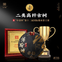 2023薄荷塘二类古树纯料普洱茶生茶357g生态好茶甄选原料珍藏普洱