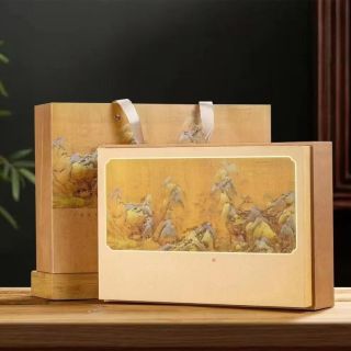 {专属}云南普洱茶熟茶班章茶饼陈年高档礼盒装过节节日茶叶送礼