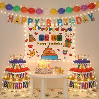 寻年味 ins气球生日装饰场景布置儿童派对1岁女孩宝宝生日气球