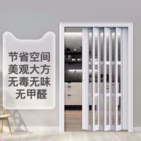 铝合金边框折叠门玻璃隔断推拉门厨房阳台伸缩门新款玻璃门