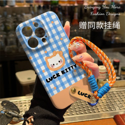 适用于苹果16华为OPPO小米VIVO个性创意支架挂绳菲林手机壳CA0026