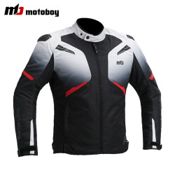 MOTOBOY 白色户外服骑行男款四季通用冬天赛车踏板防水