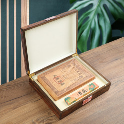 强韵 安化黑茶年货节礼品茶叶湖南安化黑茶陈年手筑茯砖茶高档礼盒装