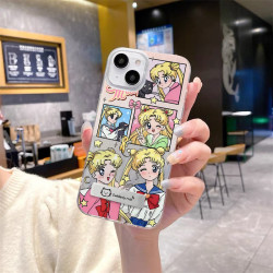 新款华为小米14支架个性透明全包简约可爱小众防摔手机壳女卡通