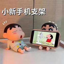 蜡笔小新创意摆件桌面手机支架日漫手办桌面潮玩公仔送礼礼盒卧室