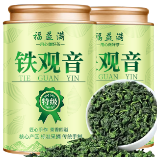 百略 2026新茶兰花香高山正宗乌龙茶特级铁观音茶叶浓香型罐装250g500g