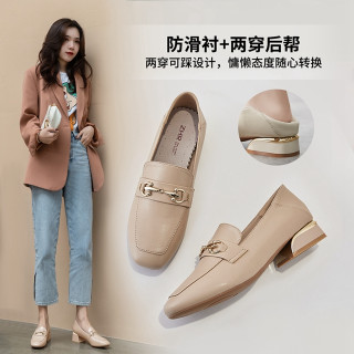ZHR乐福单鞋平底玛丽珍女款女款后妈鞋2025新款爆款洋气爆款新款