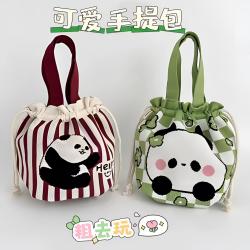 包包韩版时尚网红手提包卡通休闲包学生束口抽绳上班手提包休闲包