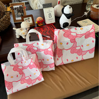 粉色卡通猫礼品袋手提包装袋加厚女装袋服装袋礼品袋童装定做袋子