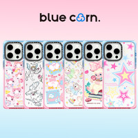 Bluecorn 粉蓝果冻 奶方方形直角适用于iPhone16/15/Pro/Max手机壳