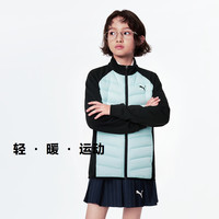PUMA彪马 儿童羽绒服 黑蓝 130cm