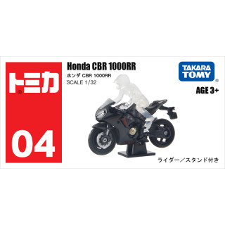 多美 卡TOMY合金小汽车模型儿童玩具红白盒4号本田CBR摩托车958376