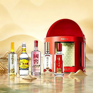 泸州老窖 浓香型白酒 52度 100mL*5瓶 冠军礼盒
