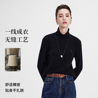 navigare 意大利小帆船女士高领纯羊毛针织衫