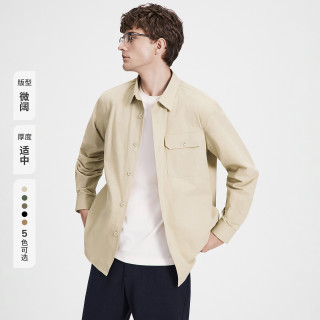navigare 小帆船纯棉长袖衬衫男士休闲衬衣外套