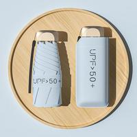 太阳伞小巧便携晴雨两用遮阳伞防晒防紫外线五折超轻卡片伞