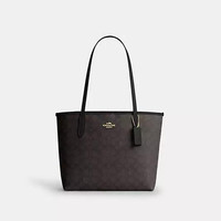 COACH Medium City Tote Bag In Signature Canvas