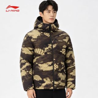 百亿补贴：李宁 羽绒服（充绒264克）冬反伍系列时尚保暖简约宽松羽绒夹克正品