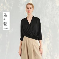 Meilleur moment MM麦檬商场同款夏季6A级桑蚕丝上装衬衫女