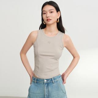 EP YAYING EP雅莹女装 含桑蚕丝修身显瘦打底针织背心上衣