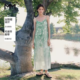 Meilleur moment MM麦檬欧若风夏超好看度假海边法式气质吊带仙女连衣裙商场同款