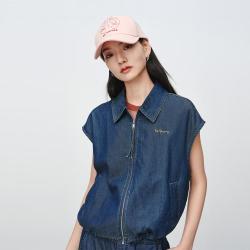 EP YAYING EP雅莹女装 天丝长绒棉松弛感宽松衬衫式牛仔外套