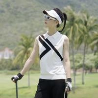 EP YAYING EP雅莹女装 运动风无袖内搭上衣翻领针织背心