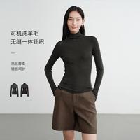 EP YAYING EP雅莹女装 细腻精纺羊毛肌底衫 轻薄修身高领针织衫