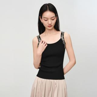 限尺码：【拼接针织背心】吊带内搭打底