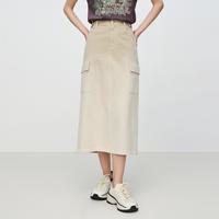 EP YAYING EP雅莹女装 休闲简约中长款工装裙牛仔半身裙